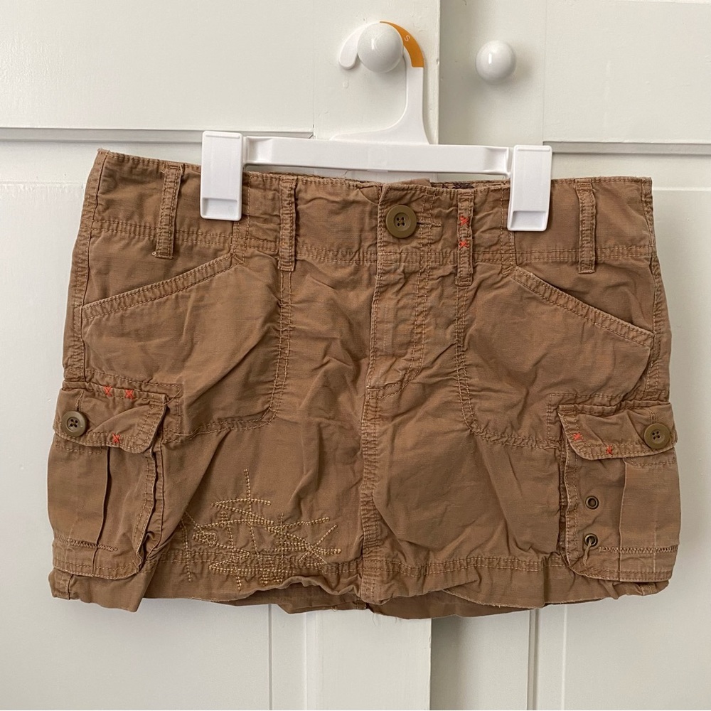 Y2k Cargo Micromini Low-rise Skirt